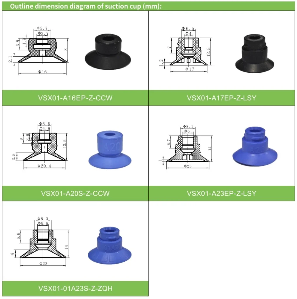 vacuum suction cups